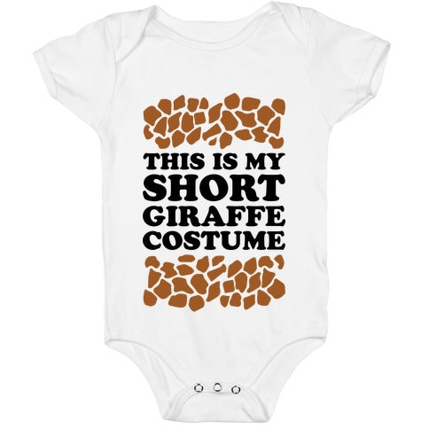 Short Giraffe Costume Baby One Piece